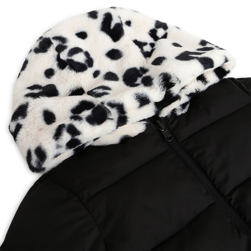 Girls Black Solid Jacket image number 3